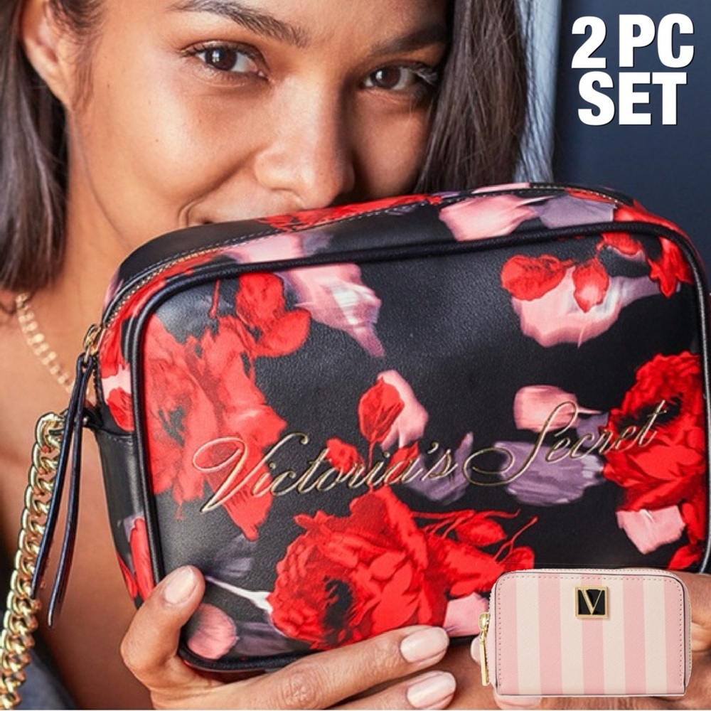 2 PC Victoria’s Secret Set NWOT Purse + Metallic Wallet